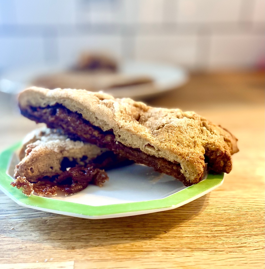 Gluten-free scones with cinnamon and brown sugar filling